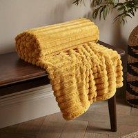 Cosy Ribbed Throw Blanket 130cm x 170cm
