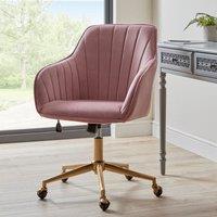Connie Pleated Velvet Office Chair
