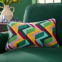 Sophie Robinson Zig Zag Cotton Rectangle Cushion