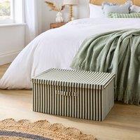 Rectangle Striped Foldable Storage Box