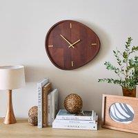 Mango Wood Organic Shaped Wall Clock