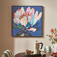 Flower Hand Finished Framed Canvas