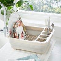 Collapsible Dish Drainer with Cutlery Holder