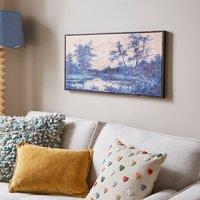 Textured Forest Landscape Hand Finished Framed Canvas