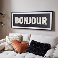 Bonjour Framed Wall Art
