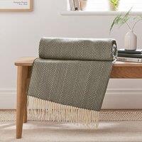 Foxton Herringbone Throw Blanket 130x180cm