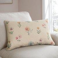Watercolour Floral Rectangle Cushion Cover