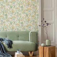 Batik Floral Wallpaper