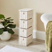 Cable Knit 4 Drawer Storage Tower