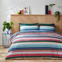 Elements Riley Stripe 100% Cotton Duvet Cover & Pillowcase Set