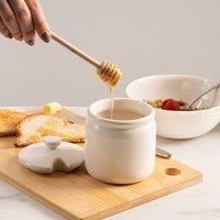 Stoneware Honey Dipper & Pot