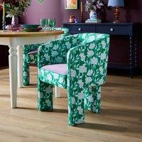 Sophie Robinson Dining Chair, Jade Green Peony Fabric