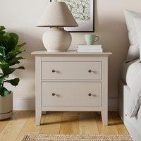 Lynton 2 Drawer Wide Bedside Table