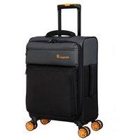 IT Luggage Pewter & Black Duo Tone Suitcase