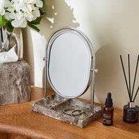 Hotel Marble Effect Dressing Table Mirror