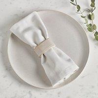 Amalfi Set of 2 White Napkin Rings