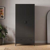 Helga Metal Double Wardrobe