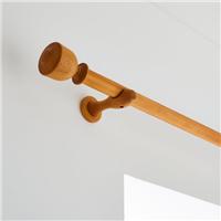 Tulip Urn Wood Curtain Pole