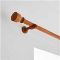 Tulip Urn Wood Curtain Pole