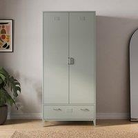 Helga Metal Double Wardrobe