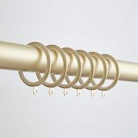Pack of 6 Round Lined Curtain Rings