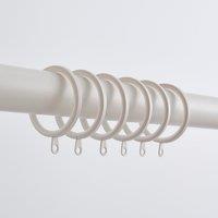 Pack of 6 Flat Lined Curtain Rings