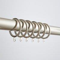 Pack of 6 Flat Lined Curtain Rings