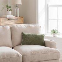 Velour Contrast Piped Rectangular Cushion