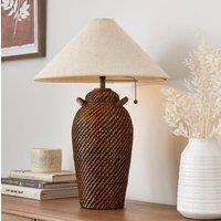 Churchgate Bradgate Rattan Table Lamp