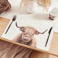 Highland Cow Set of 2 Placemats