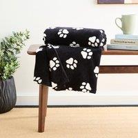 Paw Print Throw Blanket 130cm x 170cm