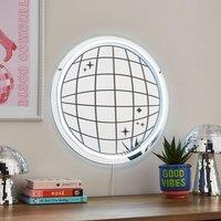 Disco Ball Mirrored Neon Sign