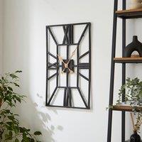 Rectangle Skeleton Wall Clock