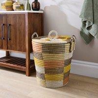 Global Colourful Woven Laundry Basket
