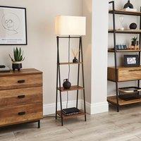 Ladder Shelved Floor Lamp