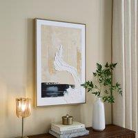 Textured Wave Hand Painted Framed Canvas
