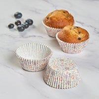 Pack of 50 Floral Paper Cupcake Cases