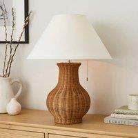 Churchgate Curve Rattan Table Lamp