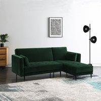 Selassi Velvet 3 Seater Corner Sofa Bed