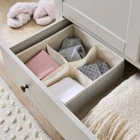 Coastal Stripe 4 Cube Organiser