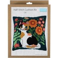 Cat Half Stitch Cushion Kit