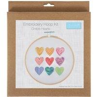Ombre Hearts Embroidery Hoop Kit
