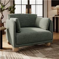 Armitage Chenille Snuggle Chair with Ball Feet