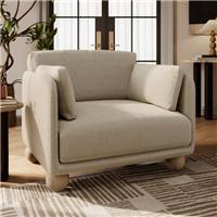 Armitage Chenille Snuggle Chair with Ball Feet