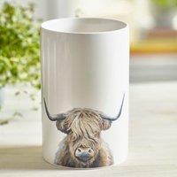 Highland Cow Utensil Jar