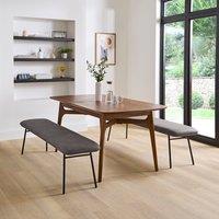 Barker Dining Bench, Faux Leather