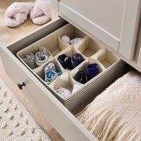Coastal Stripe 9 Cube Organiser