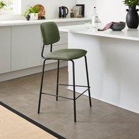 Barker Counter Height Barstool, Faux Leather