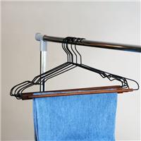 Set of 6 Wooden Bar Trouser Hangers