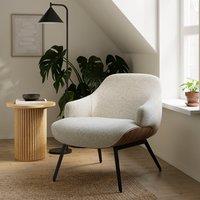 Astrid Tonal Boucle Bentwood Accent Chair